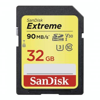 SanDisk Extreme SDHC 32GB 90MBs V30 UHSI