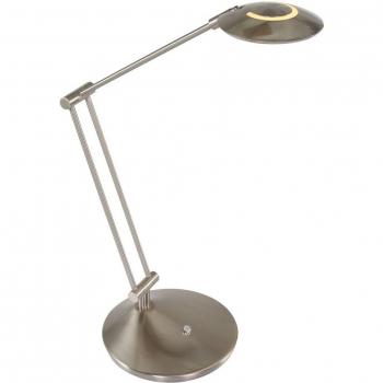 Sienna Zodiac Lampe de Bureau Acier Brossé et LED