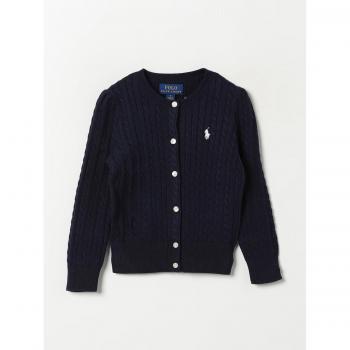 Polo Ralph Lauren Cardigan blu Taglia 5 in cotone tricot