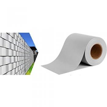PVC Brise‑Vue 70 m × 19 cm – 450 g/m² – Gris – 70 Clips