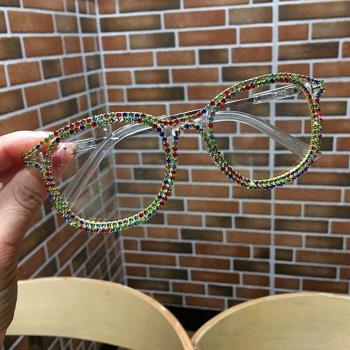 Women's Vintage Diamond Optical Glasses