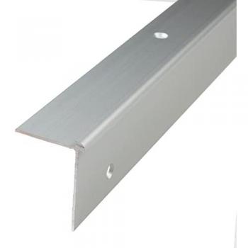 Aluminium Treppenkantenprofil 39 x 29 mm, Silber, gebohrt, eloxiert