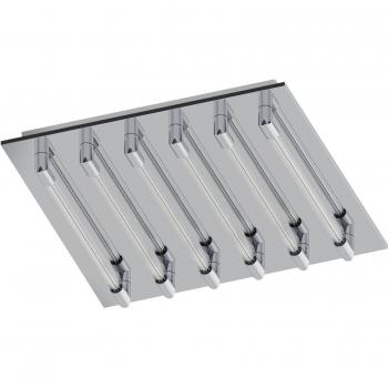 Velarde LED Deckenlampe 6x4W, Stahlchrom