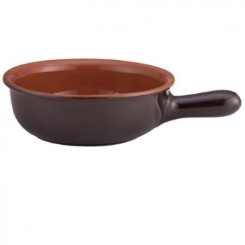 Casseruola con un manico terracotta 14cm Marrone