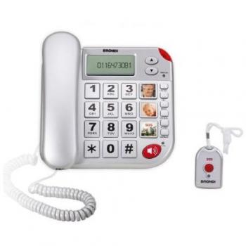 BRONDI TELEF FILO SUPER BRAVO PLUS TELE Tasti grandi, vivavoce, display LCD, tasto SOS, telecomando