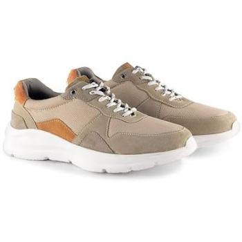 London Mayfair Mens Beige Suede Trainers – Size 10