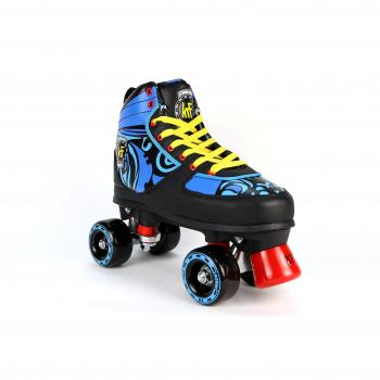 Schwarze KRF Kinder Disco Roller, Quad 40