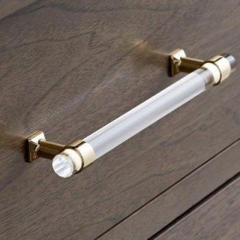 6.3 Gold Acrylic Door Pulls