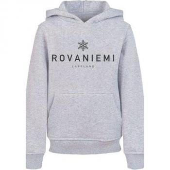 Mädchen Hoodie F4NT4STIC Schneeflocke Winter Lappland Gr. 122/128, heather grey