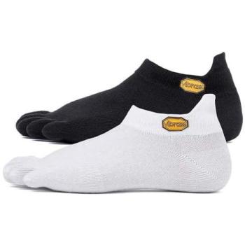 Vibram Fivefingers No‑Show Socks (White & Black) Pack 2 – Men/Women