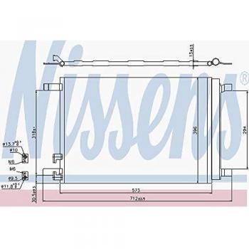 Condensatore NISSENS 5Q0816411AB VW AUDI SKODA