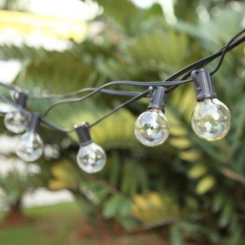 Tira decorativa Tomshine, 25 pies, AC220V, Bombillas globo E12, Paquete de 25