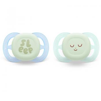 Philips Avent Nighttime Pacifier for Boys 0-2 Months (2 Pack)