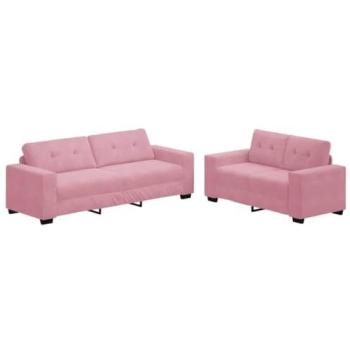 Confort de salon rose tissé