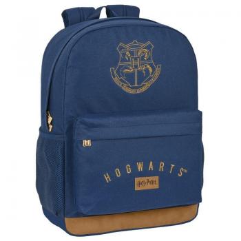 Mochila Escolar Harry Potter Magical Marrón Azul Marino (32 x 43 x 14 cm)