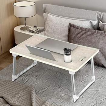 Laptop Table with Cup Holder and Tablet Stand