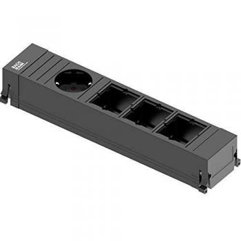 Bachmann, Steckdosenleiste, POWER FRAME Medium 1x Schutzkontakt 3x ABD Kunststoff (1 x, 0.10 m)