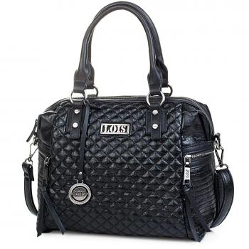 Bolso Bowling Lois 94831, Bandolera Ajustable en Negro