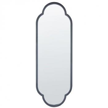 Beliani Miroir noir à cadre en acier – 36 × 102 cm