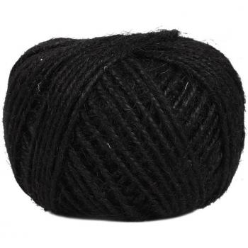 Corde en jute noir 50m pour travaux manuels