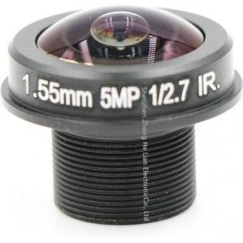 Ojo de Pez CCTV 5MP Lente 1.55 mm Montaje M12