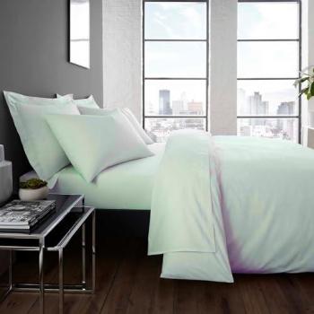 Green Terrys Serene Plain Dyed SoftTouch Fitted Sheet – King