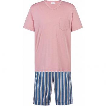 Mey Pyjama kurz Herren 33069 Pink Herbs