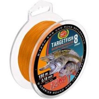 WFT Targetfish 8 Raubfischschnur Orange 150m Ø 0,10mm 7KG