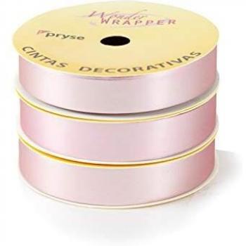 Rollo de Cinta de Regalo Rosa 19 mm, 10 m – Pack Trío