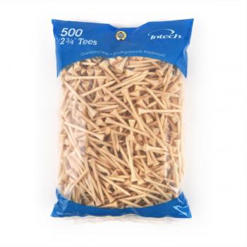 Intech 500 Count 2 3/4-Inch Natural Tees, Regular