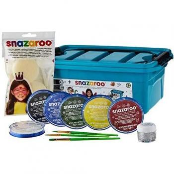 Snazaroo Kinderschmink-Set mit 6 Farben und Schwämmchen