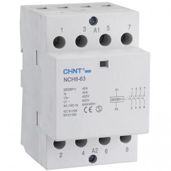 Contattore da guida Chint NCH8 40A 230V 4N