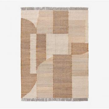 Tapis Davina SKLUM en Jute et Coton (240x160 cm)