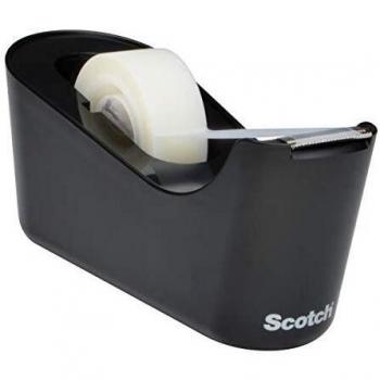 Scotch Tape Dispenser C18 Black with 1 Roll of 19mm x 33m Magic Tape