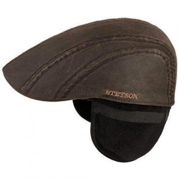 Stetson Old Cotton Flat Cap with Ear Flaps
