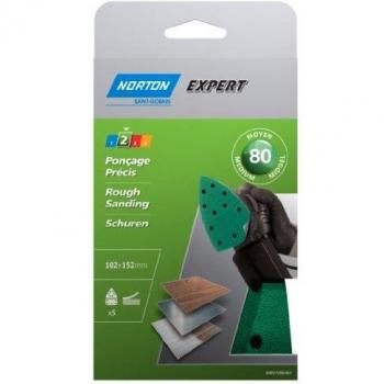 Patins auto-agrippants Norton 102 x 152 mm Grain 80