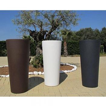 Vase Haut Rond Genesis 85 cm Crème