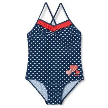 Costume intero di tuta per bambina con protezione solare