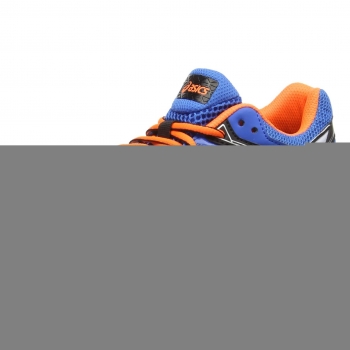 ASICS GT-1000 4 GS Unisex Kids' Running Shoes, Electric Blue/White/Orange