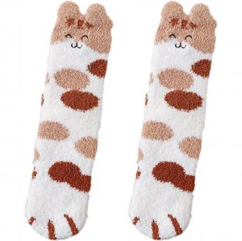 Women’s Fuzzy Cat Ear Sleep Socks