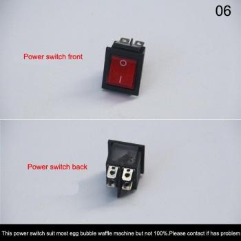 Hong Kong Style Waffle Machine Power Switch