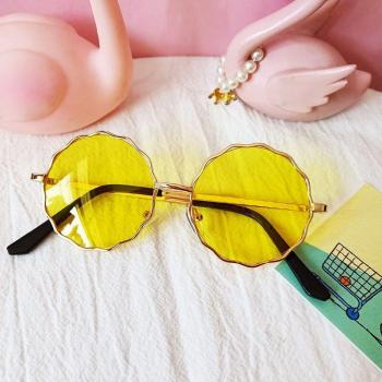 Children's Round Metal Flower Sunglasses