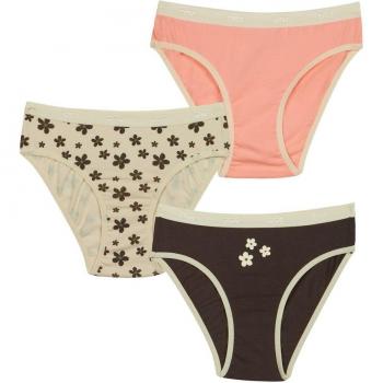 DIM Lot de 3 culottes fille imprimé fleurs BLEU 14 A MALE