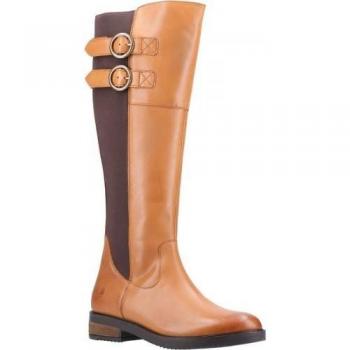 Hush Puppies stivali in pelle nera Carla per signora