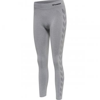 Hummel Damen Mid Waist Strumpfhosen und Leggings Grau, Größe S