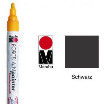 Porzellanfarben-Stift schwarz
