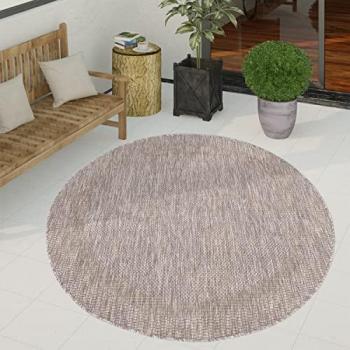Tappeto Geometrico Tondo per Esterni 80 cm
