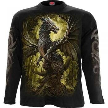 T-shirt unisexe adulte long manches Spiral Direct Dragon de chêne XXL