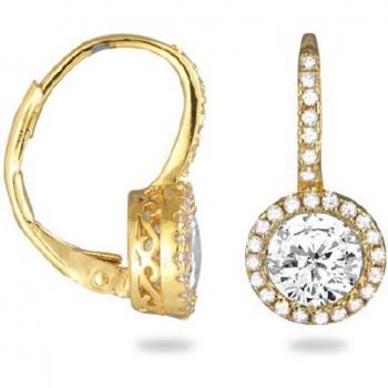 Gold Plated 'Sissi' Sleepers by Les Trésors De Lily