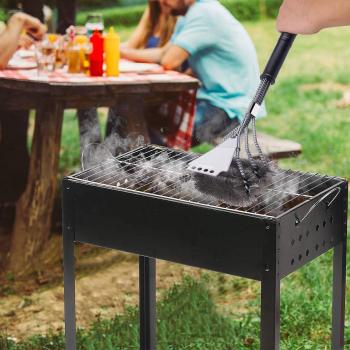IREGRO Grillspeicher 304 Edelstahl – Borsten‑Spatel‑Set